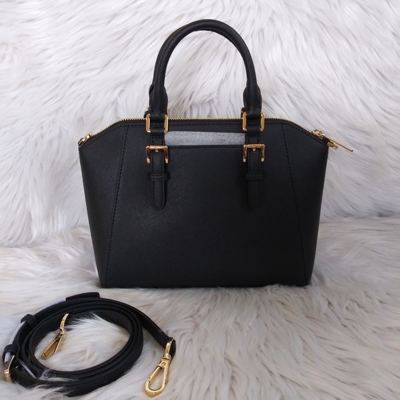 NWT MICHAEL KORS CIARA MEDIUM MESSENGER TOP ZIP SATCEL HANDBAG - Picture 3 of 8